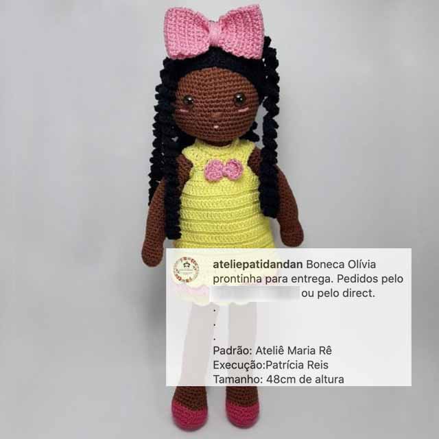 Imagem com Trabalho das Alunas - Boneca Olivia #6